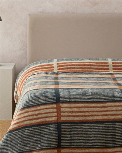 Одеяло Двоен Памучен 200x220 см Керемиден - Зелен