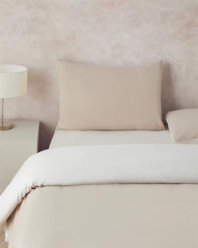 Спален Комплект Двоен Промит памук 200x220 см Бежов - Кремав