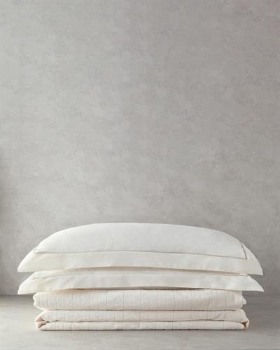 Комплект Одеяло Пике Двоен Жакардов 200x220 см Златен