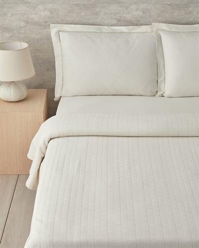 Комплект Одеяло Пике Двоен Жакардов 200x220 см Златен