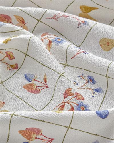 Комплект Одеяло Пике Двоен С щампа 200x220 см Бял