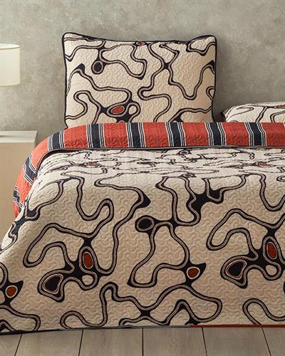 ПОКРИВКА ЗА ЛЕГЛО К Двоен Многофункционален 200x220 cm Бежов