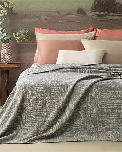 ОДЕАЛО Двоен човек Памучен 200x220 cm Gray