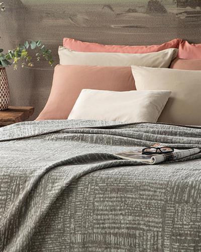 ОДЕАЛО Двоен човек Памучен 200x220 cm Gray