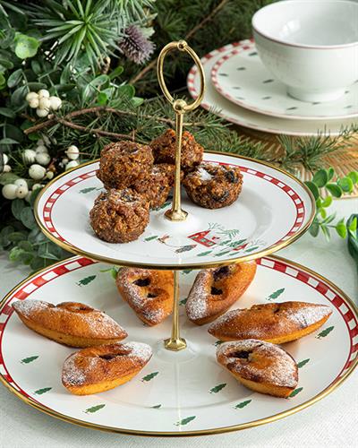 Сервиз На Етажи Емайлиран, Бяло, 21 X 9Cm