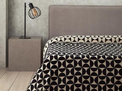 ОДЕАЛО, Кралски размер, Памучен, 220x240 cm, Черен