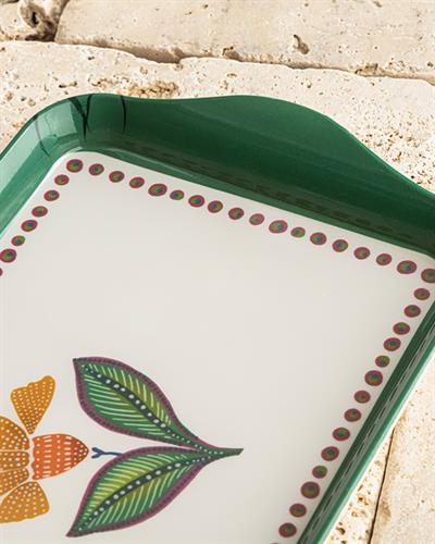 Melamine Tray 23x14 cm Green
