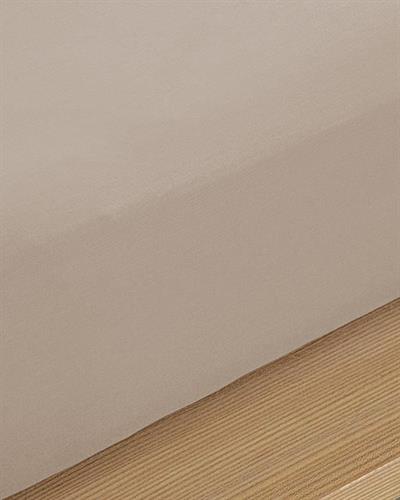 Plain Cottony Double Person Sheet 240x260 cm Light Brown