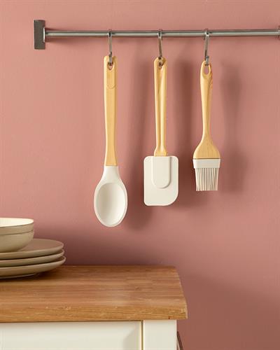 Шпатула Силикон, Светло Бежово, 25 Cm