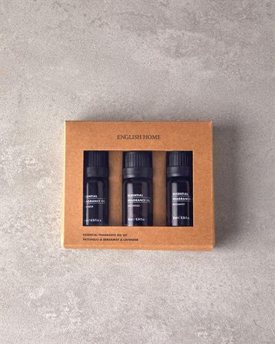 Пачули, бергамот, лавандула Етерично Ароматно Масло 3 бр. 3 x 10 мл. Кехлибар