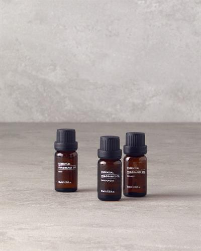 Сандалово дърво, мента, портокал Етерично Ароматно Масло 3 бр. 3 x 10 мл. Кехлибар