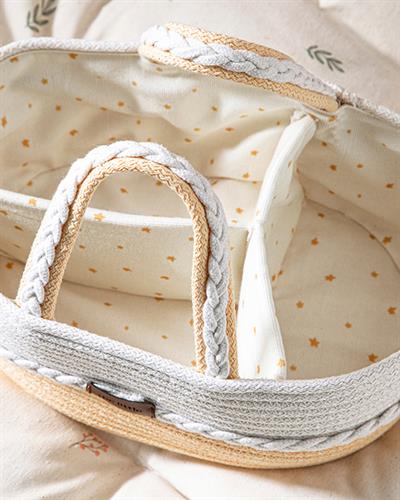 Бебешка Кошница Декоративен Памучен 30x12x20 см Жълт