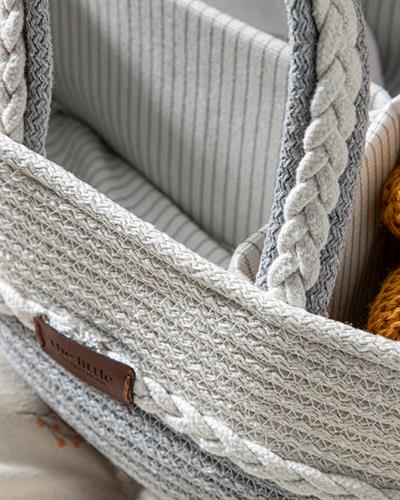 Бебешка Кошница Декоративен Памучен 30x12x20 см Сив