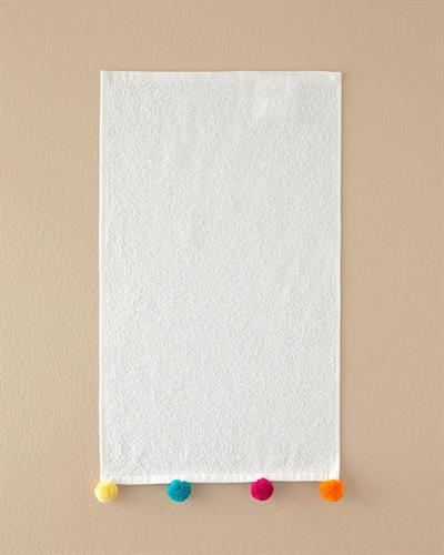 Кърпа За Ръце С помпон Памучен 30x50 см Екрю