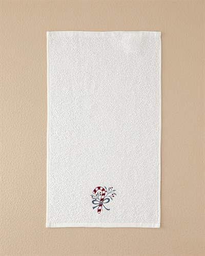 Кърпа За Ръце С бродерия Памучен 30x50 см Екрю