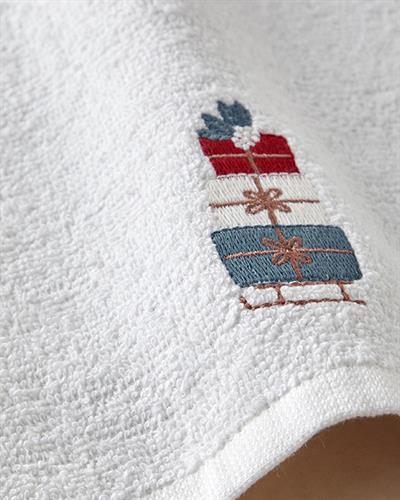 Кърпа За Ръце С бродерия Памучен 30x50 см Екрю