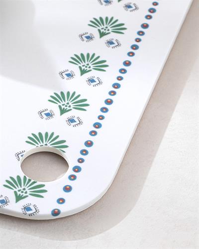 Дъска За Рязане Меламин, Бяло, 32 X 22 Cm