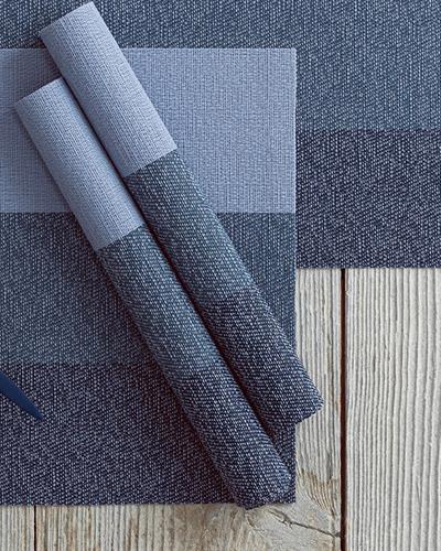 Американзки Сервиз 4 Бр., Pvc, Синьо, 30 X 45 Cm