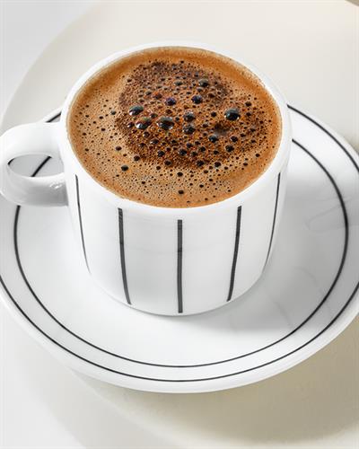 Porcelain 4 Parça 2 Kişilik Coffee Cup Set 80 ml Black