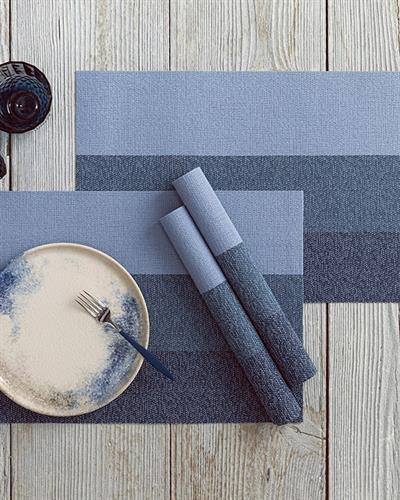 Американзки Сервиз 4 Бр., Pvc, Синьо, 30 X 45 Cm