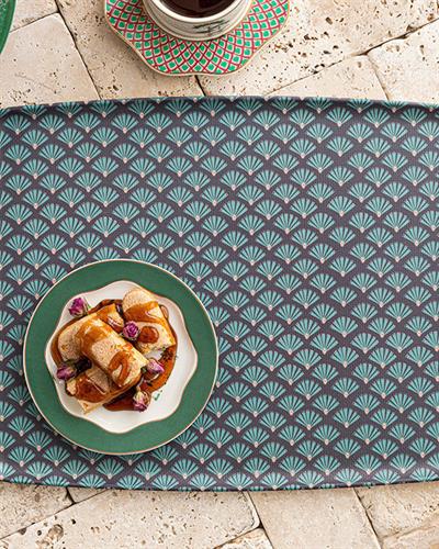 Melamine Nonslip Tray 41x31 cm Dark Blue