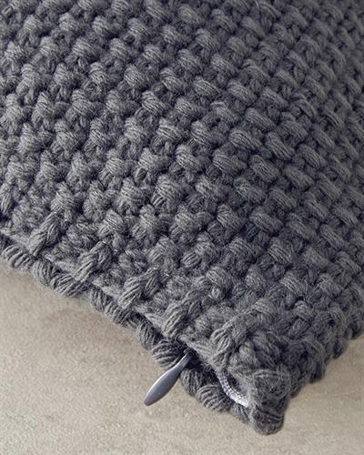 Калъфка Декоративн Възглавница Трико 45x45 см Антрацит