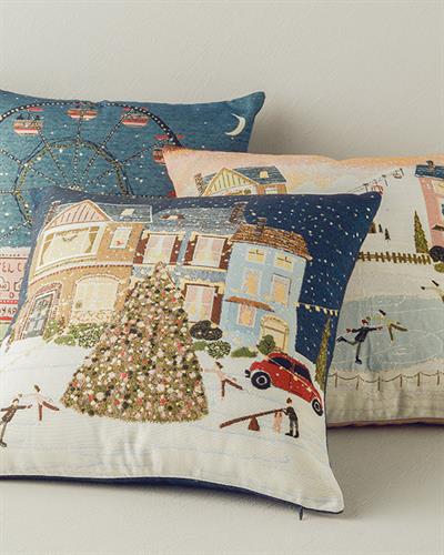 Калъфка Декоративн Възглавница Гоблен 45x45 см Розов