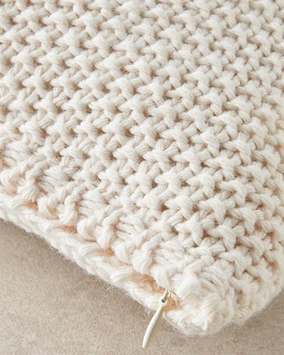 Калъфка Декоративн Възглавница Трико 45x45 см Светло каменно сив