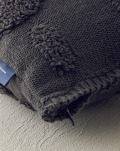 Knitwear Cover Throw Pillows 45x45 cm Anthracite