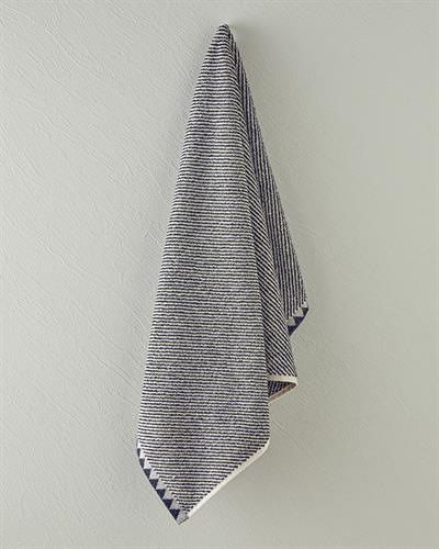 Кърпа За Лице Багрени нишки Памучен 50x80 см Черен - Светлобежов