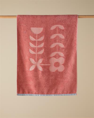 Кърпа За Лице Жакардов Памучен полиестер 50x80 см Розов