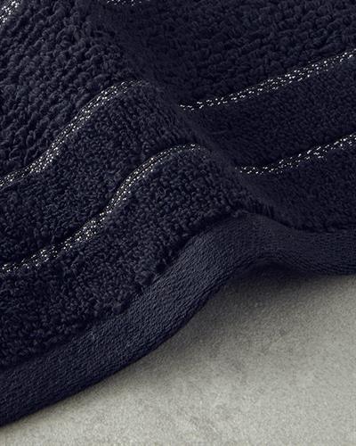 Кърпа За Лице Брокатен Памучен 50x80 см Черен