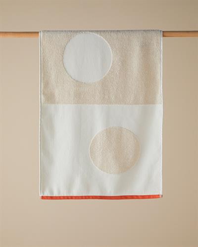 Кърпа За Лице Жакардов Памучен полиестер 50x80 см Бежов