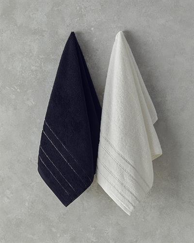 Кърпа За Лице Брокатен Памучен 50x80 см Черен