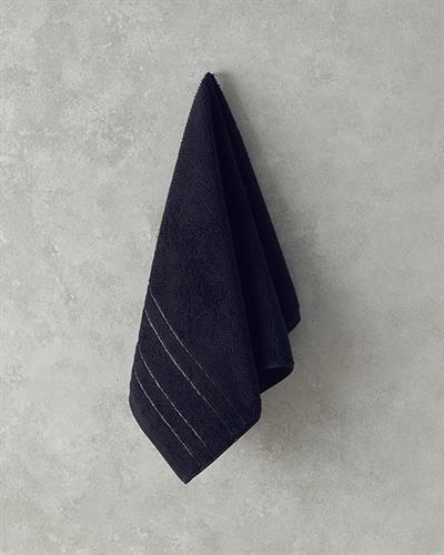 Кърпа За Лице Брокатен Памучен 50x80 см Черен