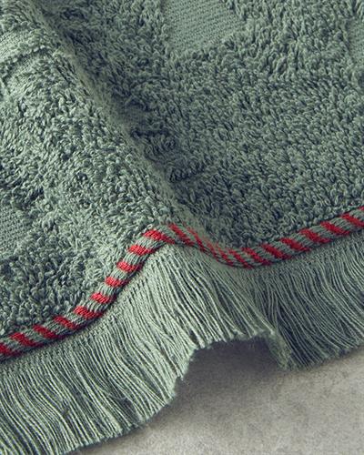 Кърпа За Лице Жакардов Памучен 50x80 см Зелен