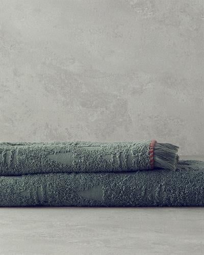 Кърпа За Лице Жакардов Памучен 50x80 см Зелен