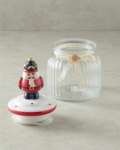 Буркан Стъкло 600 мл Червен