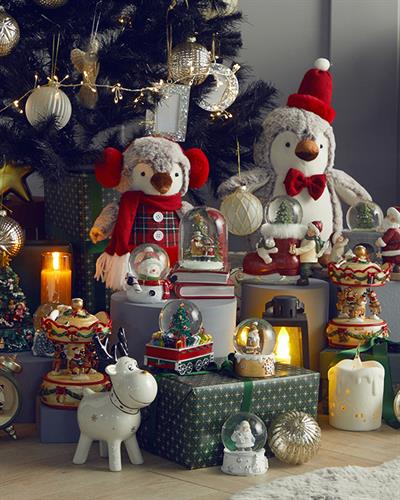 Снежен Глобус 6,5x8x8,4 см Червен