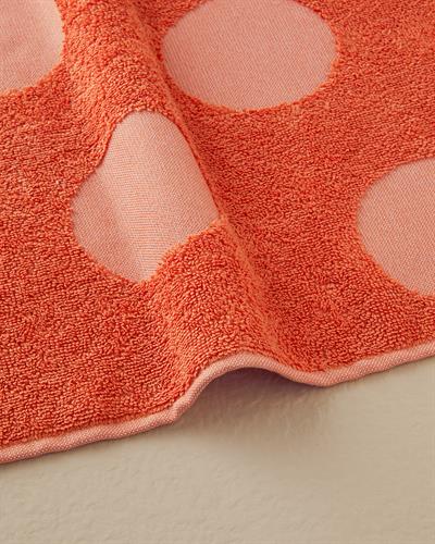 Кърпа За Баня Жакардов Памучен полиестер 70x140 см Оранжев