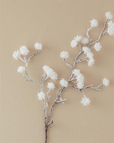 Изкуствено Цвете Един Стрък 89 cm Бял