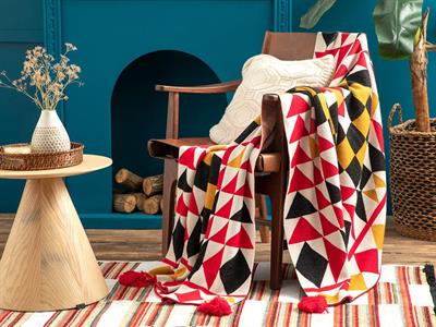  Тв Одеало, Abraz, Жакард , 130 X 170 Cm, Червено