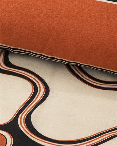 Спален Комплект,  Двоен, Abstract Art  Мек памук с дигитална щампа, 200x220 cm/ 50x70 Cm, Бежов