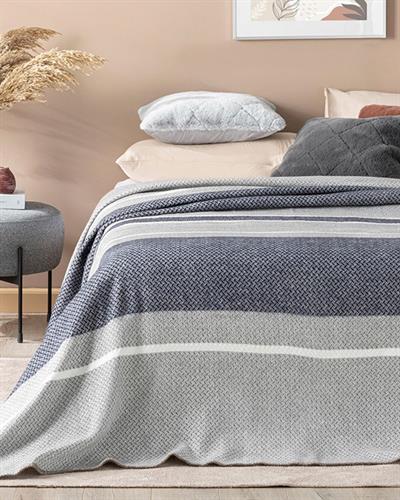 Одеало, Двоен Размер, Barleycorn , 200 X 220 Cm, Тъмно Синьо