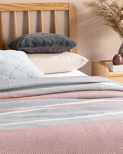Одеало, Двоен Размер,Barleycorn, 200 X 220 Cm ,Розово