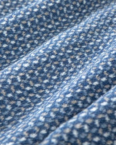  Одеало, Единичен Размер,Blurred Dots, Памучен, 150 X 200 Cm, Тъмно Синьо