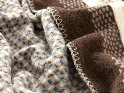 Одеало, Единичен Размер,Blurred Dots , Памучен, 150 X 200 Cm, Бежово