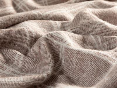 Одеало, Двоен Размер, Checks , 180 X 220 Cm, Кафяво