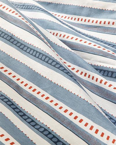 Комплект Спално Бель, Двоен Размер, Coastline,  Памучен, 200 X 220 Cm/ 50x70 Cm, Индиго