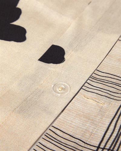 Спален Комплект , Двоен, Cosmos Garden Мек памук с дигитална щампа, 200x220 cm/ 50x70 Cm ,Бежов